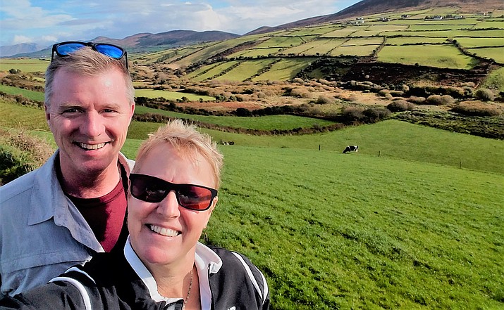 Danny and Penny Dunn  recently enjoying the Emerald Isle countryside.