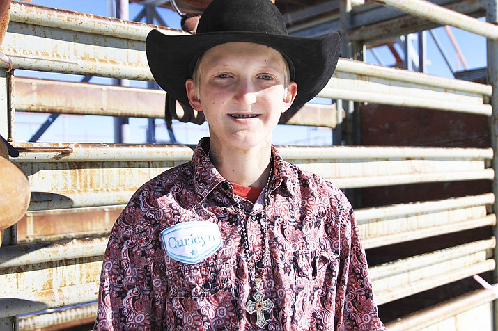 Wyatt Kraft competed in the 12-13 year-old bull riding event at the Jr. National Finals Rodeo in December 2018. He plans to try again this year in saddle bronc riding and bareback riding events. (Loretta Yerian/WGCN)