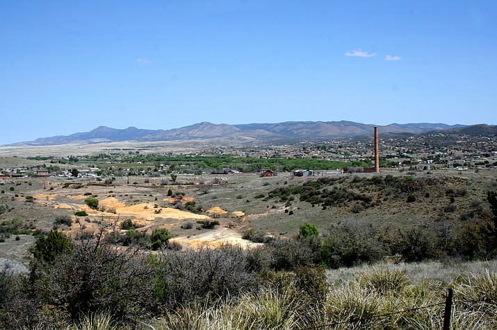 Contamination from historical mining and the Humboldt smelter stack in Dewey-Humboldt pictured in this 2015 photo. (Courtesy, file)