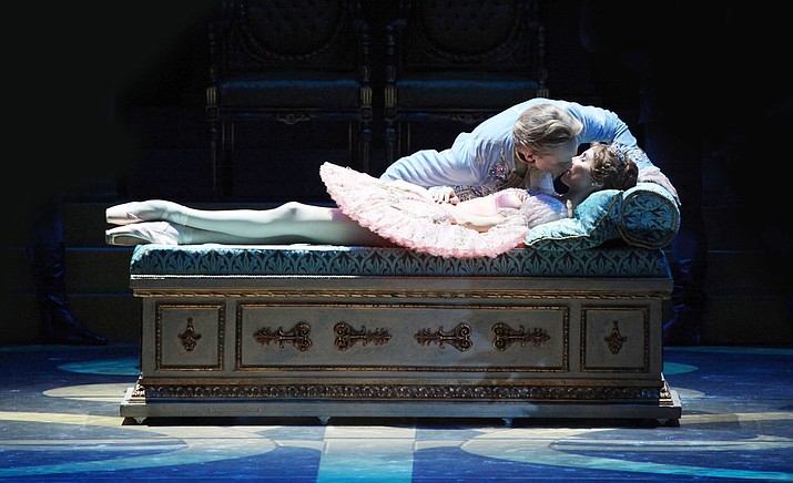 “The Sleeping Beauty” features music by Pyotr Ilyich Tchaikovsky and choreography by Yuri Grigorovich. The cast includes principal dancers Olga Smirnova and Semyon Chudin in the lead roles, accompanied by the corps de ballet from the Bolshoi.