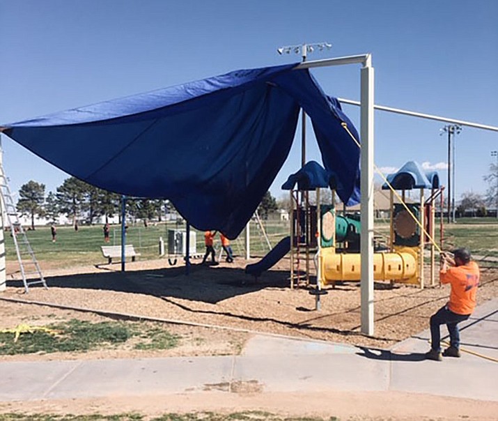 Shade structures have arrived at a park near you Kingman Daily Miner