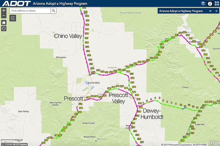 New ADOT interactive map makes adopting a highway just a click away ...