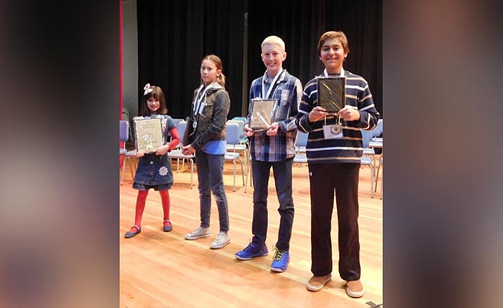 Homeschooled third-grader Aliyah Alpert emerged as champion at the 73rd annual Yavapai County Spelling Bee. Courtesy photo