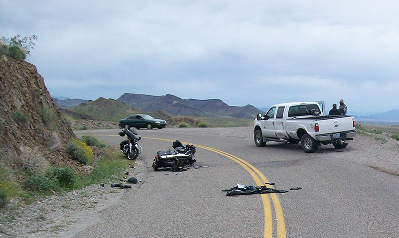 Motorcycle crash leaves operator with serious injuries | Kingman Daily Miner | Kingman, AZ