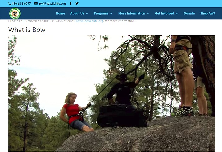 The April 2019 Becoming and Outdoors-Woman (BOW) workshop is currently registering participants. (Screenshot/www.azwildlife.org/BOW)