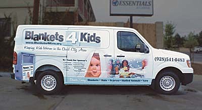 Look for the distinctive Blankets4Kids van Saturday, April 6, at the Goodwill parking area on Iron Springs Road in Prescott. (Courier file photo)