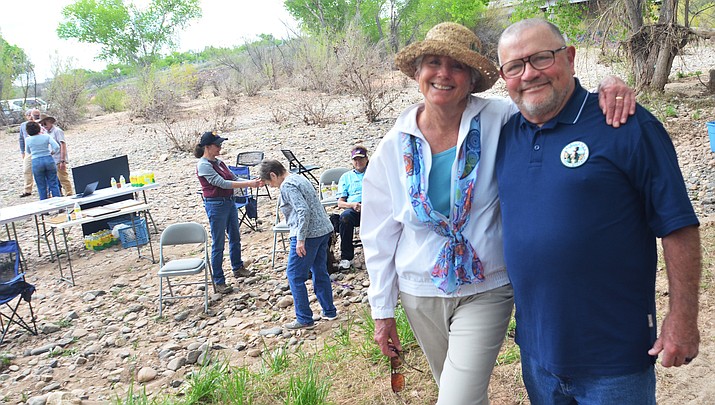 John Parsons and his wife, Susan McCulla, pose for a photo after the dedication ceremony of Parsons Preserve. VVN/Vyto Starinskas