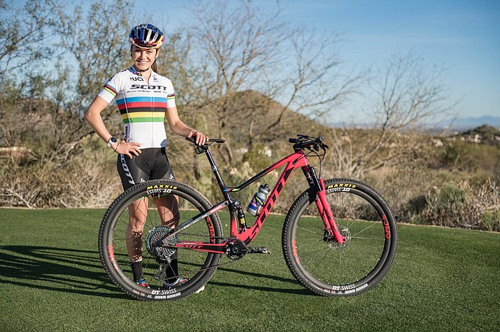 Kate Courtney, the defending women’s cross-country mountain bike world champion, will return to compete in the 2019 Whiskey Off-Road on Sunday, April 28, in Prescott. (Courtesy)