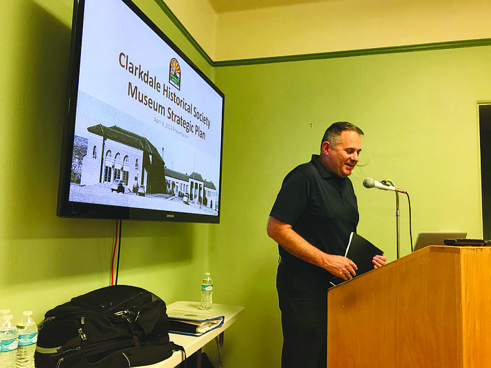 Tuesday, April 9, Michael Linder of the Clarkdale Historical Society and Museum Strategic Planning Team, presented the Five Year Plan to the Clarkdale Town Council during its regular meeting. Courtesy photo