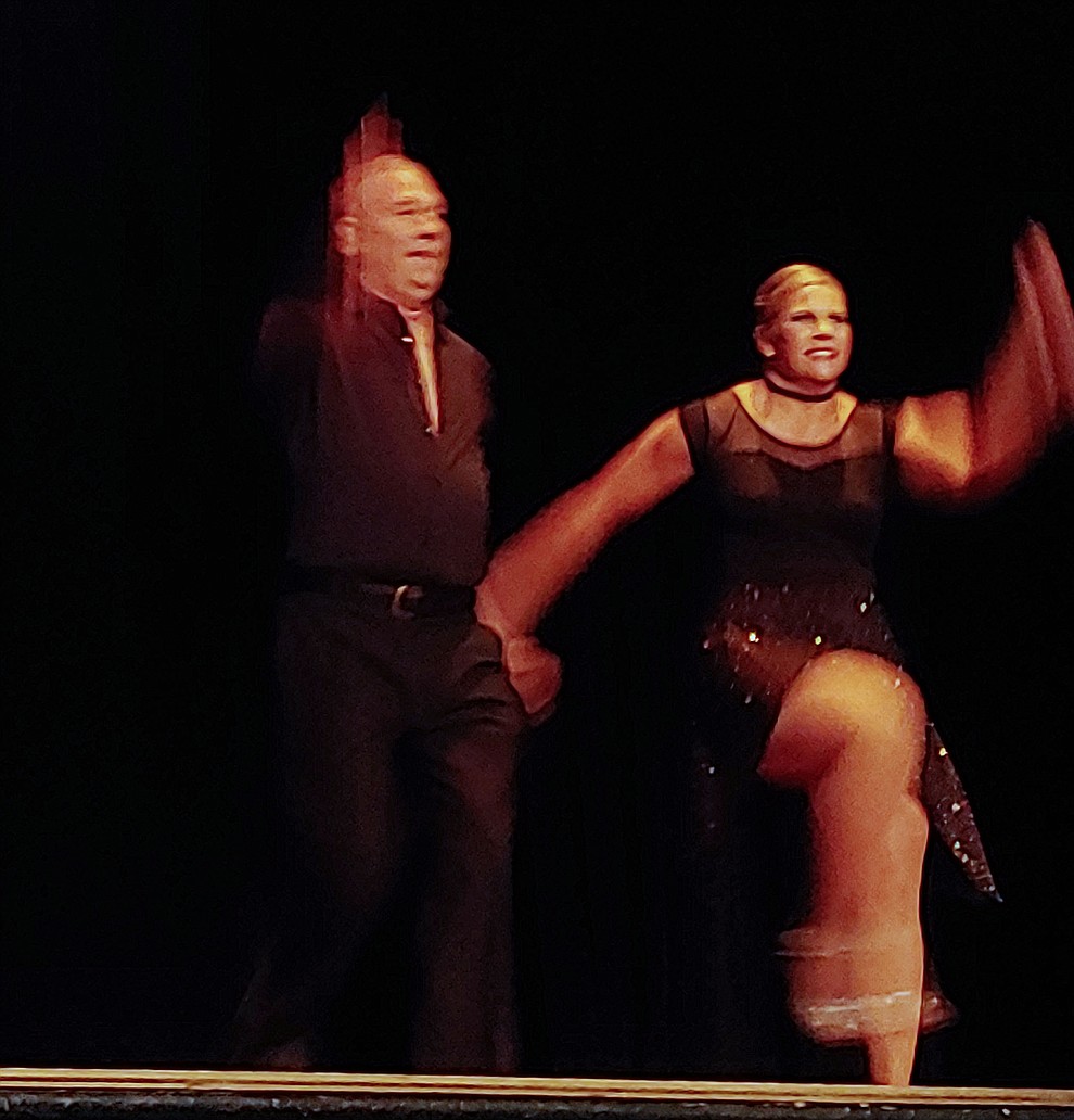 Amy Bonney and Patrick Wilcox perform during the 2019 Dancing for the Stars matinee performance Saturday, April 13 at the Elks Theatre in Prescott.  (Sue Tone/Courier)