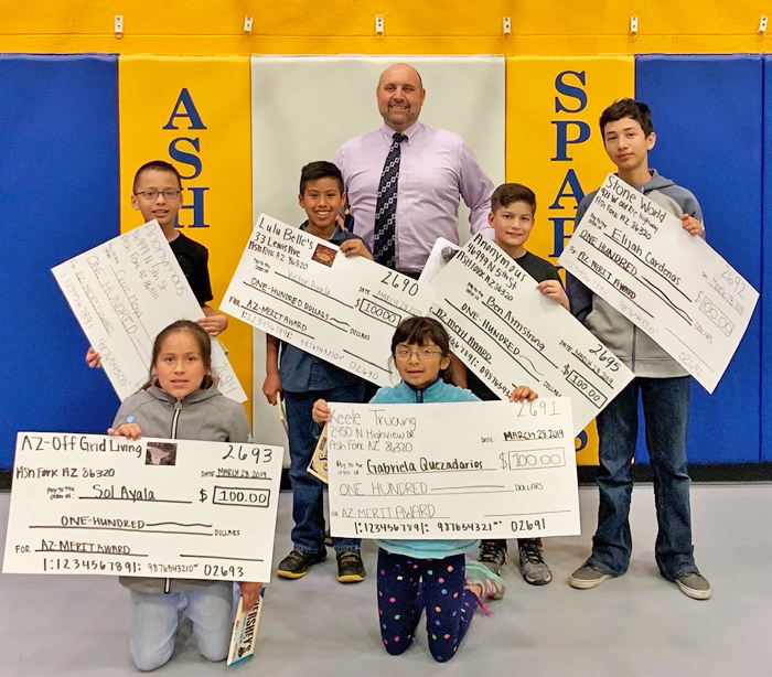 Ash Fork community rewards students with perfect AZMerit scores