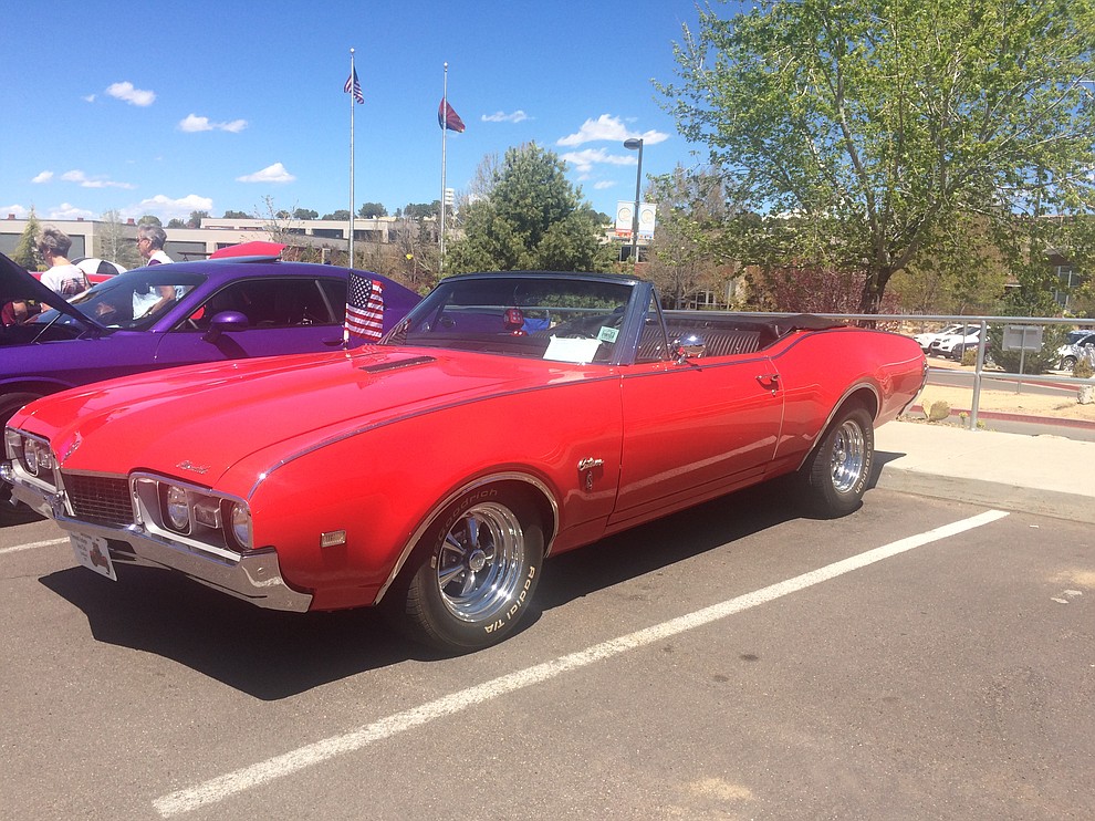 On of the many cars on isplay at the eighth annual Cruise in for the Vets car show at Yavapai College Saturday, April 20. (Jason Wheeler/Courier)