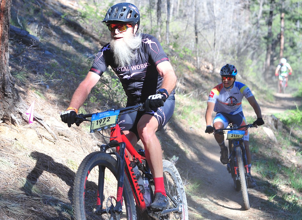 as the amateurs race the 30 and 50 mile courses of the Whiskey Off Road in Prescott Saturday, April 27.  (Les Stukenberg/Courier)