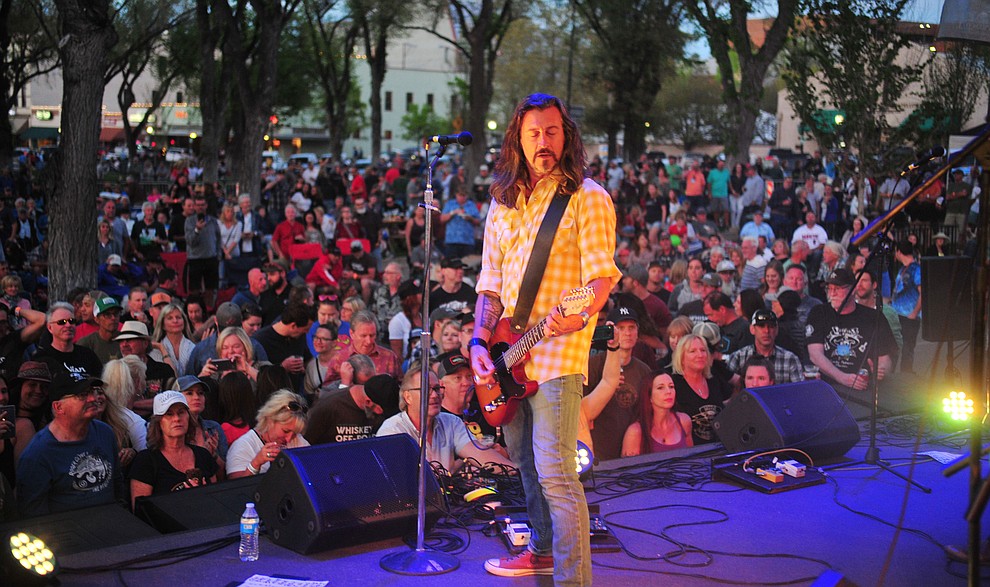Roger Clyne and the Peacemakers perform at the Whiskey Off Road in Prescott Saturday, April 27. (Les Stukenberg/Courier)