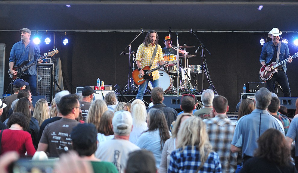 Roger Clyne and the Peacemakers perform at the Whiskey Off Road in Prescott Saturday, April 27. (Les Stukenberg/Courier)
