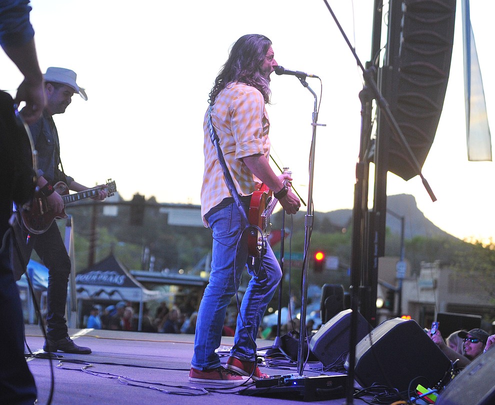 Roger Clyne and the Peacemakers perform at the Whiskey Off Road in Prescott Saturday, April 27. (Les Stukenberg/Courier)