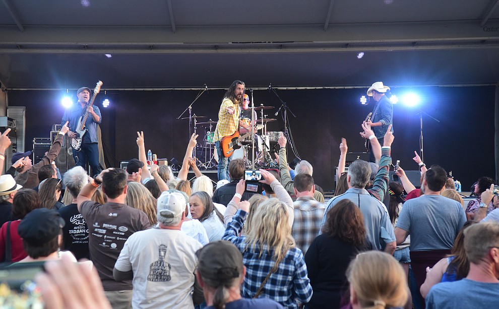 Roger Clyne and the Peacemakers perform at the Whiskey Off Road in Prescott Saturday, April 27. (Les Stukenberg/Courier)