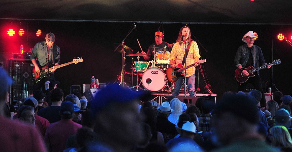Roger Clyne and the Peacemakers perform at the Whiskey Off Road in Prescott Saturday, April 27. (Les Stukenberg/Courier)