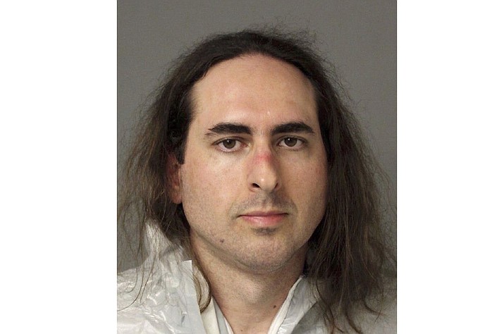 This June 28, 2018, file photo provided by the Anne Arundel Police shows Jarrod Ramos in Annapolis, Md. Attorneys for Ramos, accused of killing five people at the Capital Gazette newspaper in Annapolis, Md., said Monday, April 29, 2019, he is pleading not criminally responsible in an insanity defense. (Anne Arundel Police via AP, File)