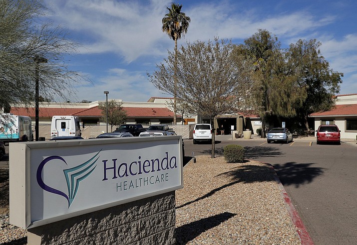 The Hacienda HealthCare facility in Phoenix, a long-term care facility where an incapacitated woman was raped and then gave birth, now has a state license to operate. Hacienda HealthCare on Tuesday, April 30, 2019, said the Arizona Department of Health Services approved the license last week and it is valid for 11 months. (Matt York/AP, File)