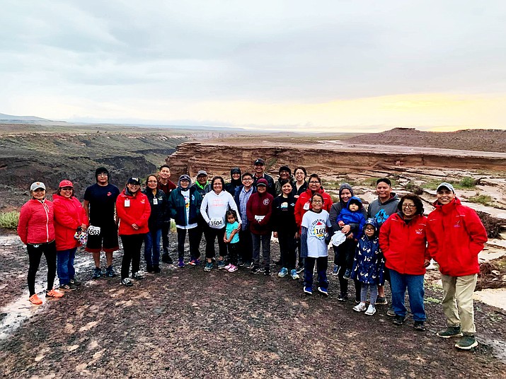 The Winslow Indian Health Care Center (WIHCC) opened their 2019 Just Move It Season with an annual 5k Fun Run and Walk at Grand Falls, Arizona May 10. (Photos courtesy of the Office of the President and Vice President via Facebook)