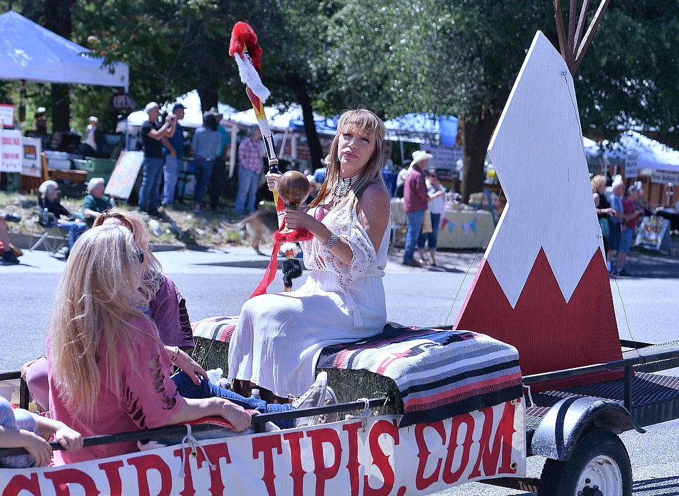 The 50th annual Yarnell Daze started off the day with a parade along Highway 89 in Yarnell Saturday, May 18. (Les Stukenberg/Courier)