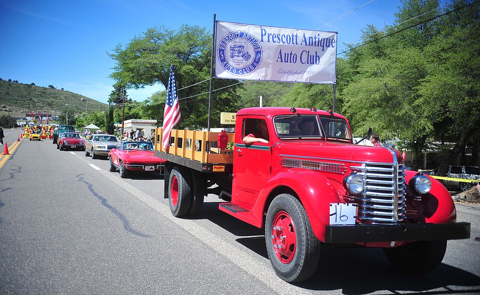 The 50th annual Yarnell Daze started off the day with a parade along Highway 89 in Yarnell Saturday, May 18. (Les Stukenberg/Courier)