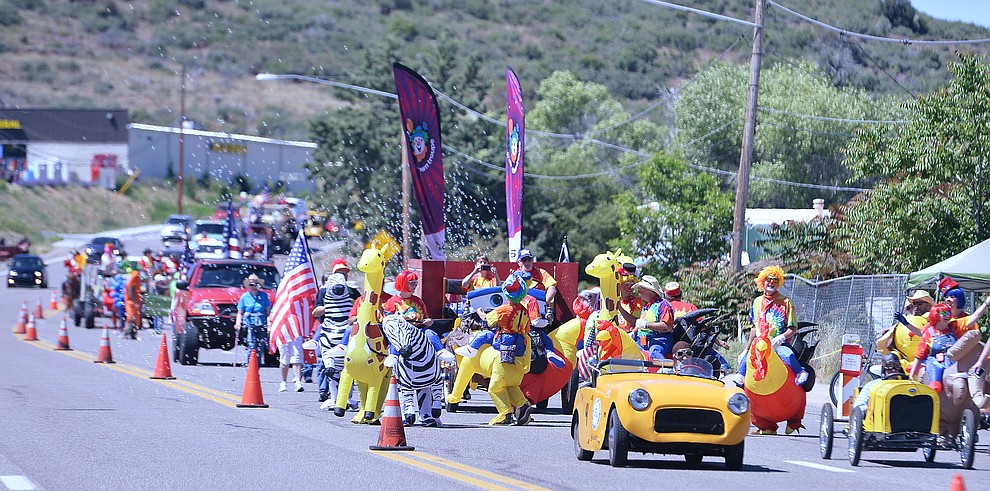 The 50th annual Yarnell Daze started off the day with a parade along Highway 89 in Yarnell Saturday, May 18. (Les Stukenberg/Courier)