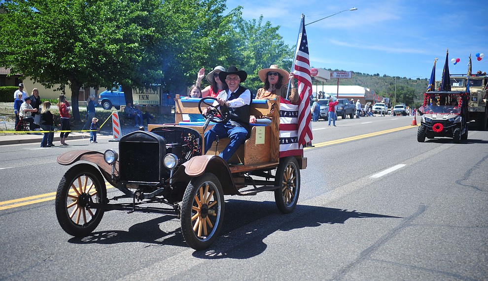 The 50th annual Yarnell Daze started off the day with a parade along Highway 89 in Yarnell Saturday, May 18. (Les Stukenberg/Courier)