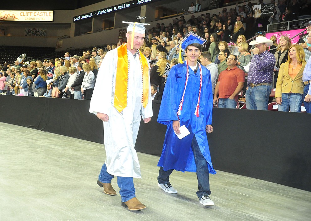 Chino Valley HIgh School graduated 153 students in a commencement ceremony Wednesday, May 22 at the Findlay Toyota Center in Prescott Valley. (Les Stukenberg/Courier)