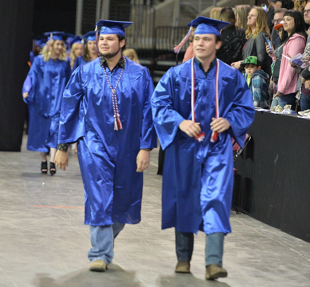 Chino Valley HIgh School graduated 153 students in a commencement ceremony Wednesday, May 22 at the Findlay Toyota Center in Prescott Valley. (Les Stukenberg/Courier)