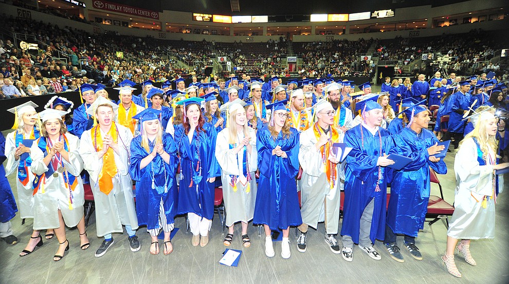 Chino Valley HIgh School graduated 153 students in a commencement ceremony Wednesday, May 22 at the Findlay Toyota Center in Prescott Valley. (Les Stukenberg/Courier)