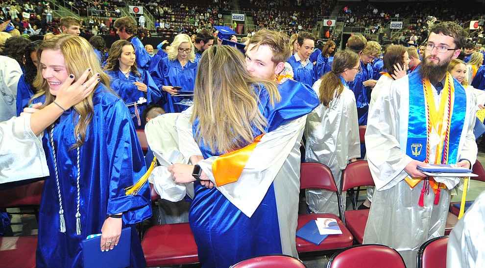 Chino Valley HIgh School graduated 153 students in a commencement ceremony Wednesday, May 22 at the Findlay Toyota Center in Prescott Valley. (Les Stukenberg/Courier)