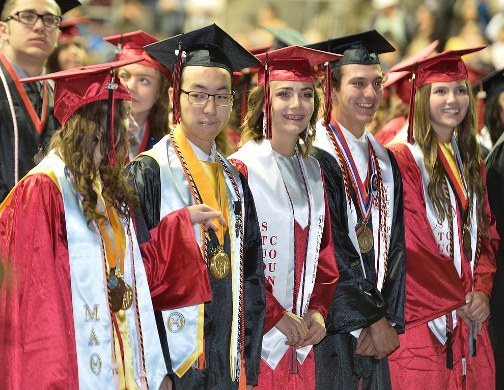 Bradshaw Mountain High School graduated 334 students in a commencement ceremony Thursday, May 23 at the Findlay Toyota Center in Prescott Valley. (Les Stukenberg/Courier)