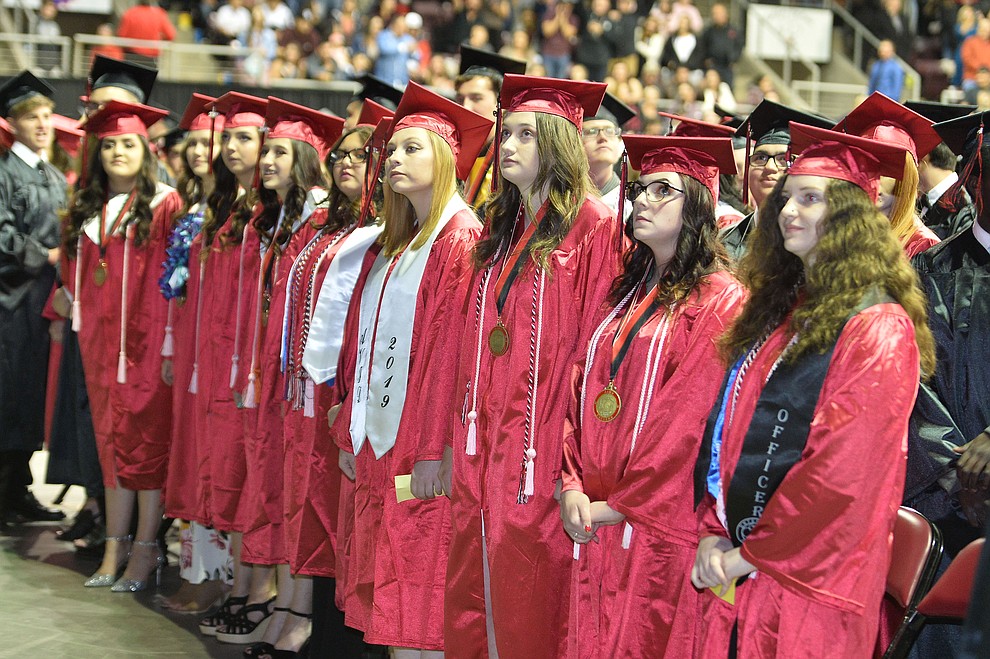 Bradshaw Mountain High School graduated 334 students in a commencement ceremony Thursday, May 23 at the Findlay Toyota Center in Prescott Valley. (Les Stukenberg/Courier)