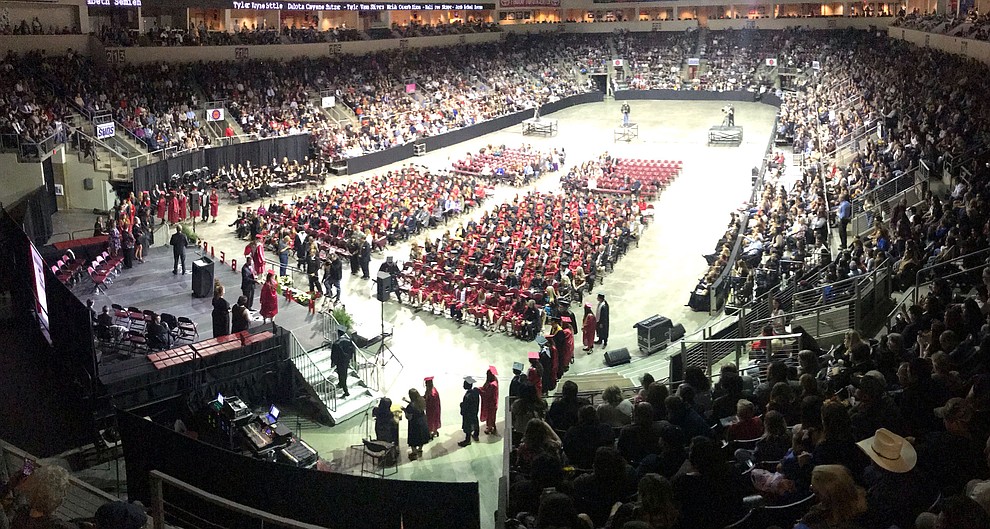 Bradshaw Mountain High School graduated 334 students in a commencement ceremony Thursday, May 23 at the Findlay Toyota Center in Prescott Valley. (Les Stukenberg/Courier)
