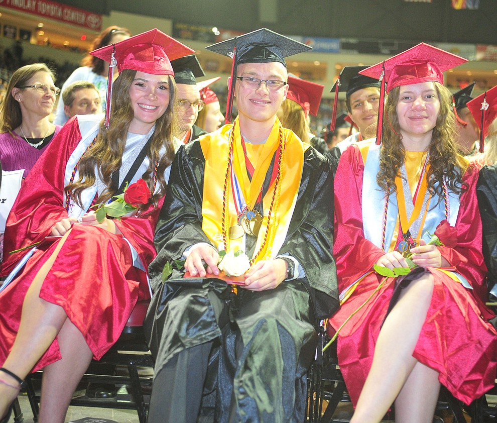 Bradshaw Mountain High School graduated 334 students in a commencement ceremony Thursday, May 23 at the Findlay Toyota Center in Prescott Valley. (Les Stukenberg/Courier)