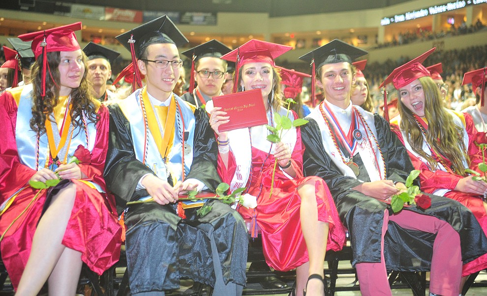 Bradshaw Mountain High School graduated 334 students in a commencement ceremony Thursday, May 23 at the Findlay Toyota Center in Prescott Valley. (Les Stukenberg/Courier)