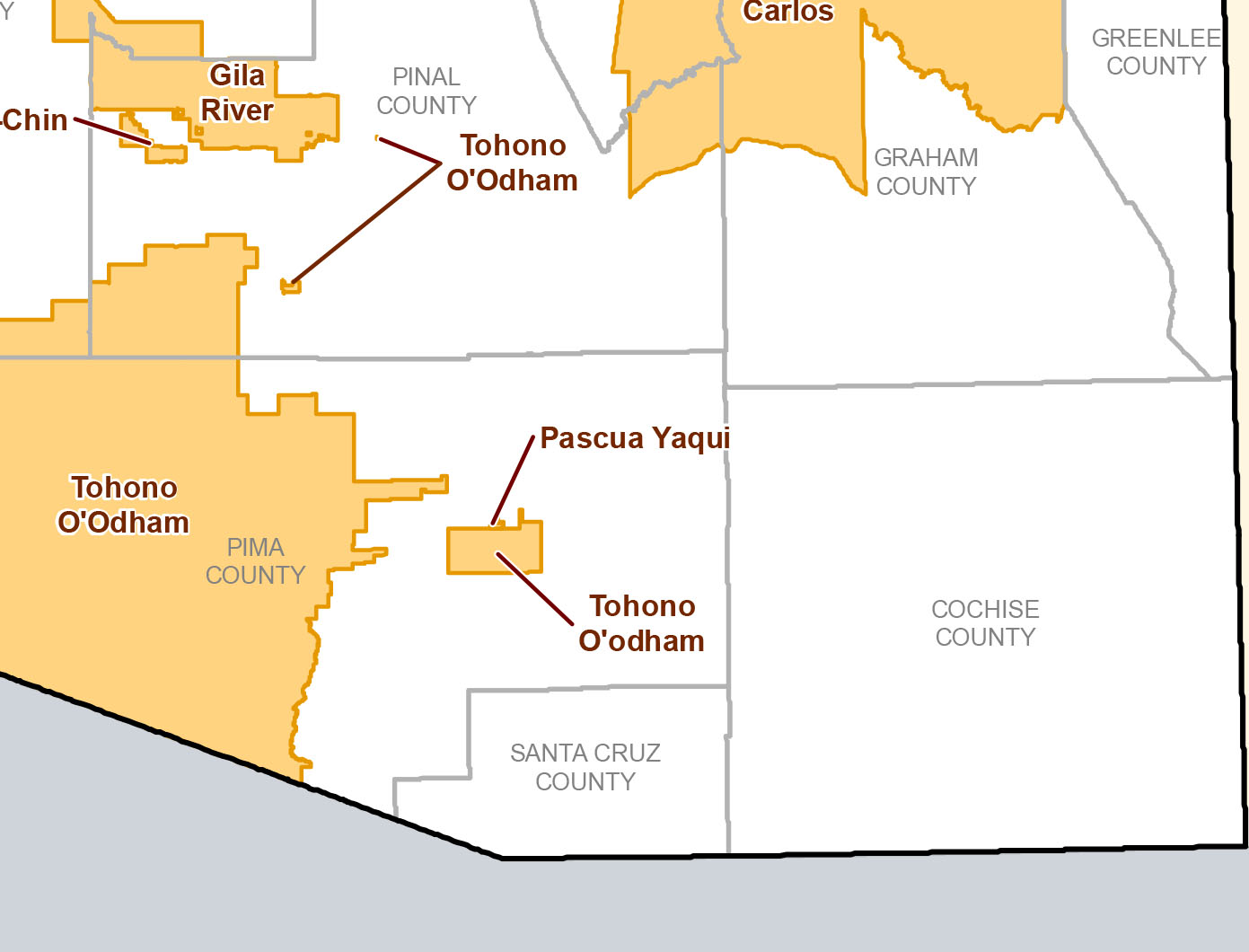 Senate votes to kill plan to realign Santa Cruz-Cochise county boundary