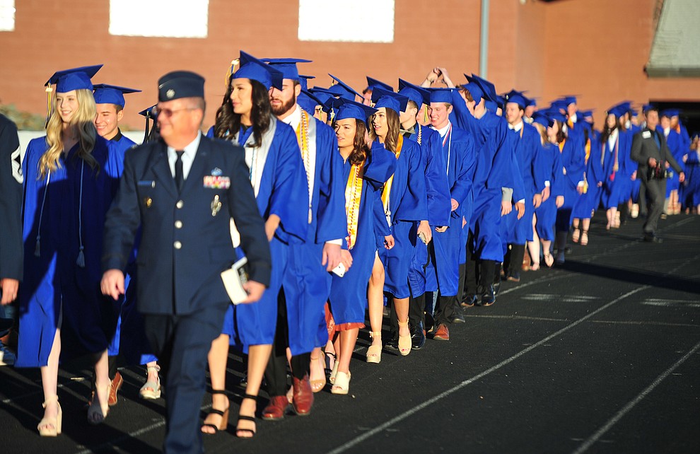 Prescott High School graduated 301 students in a commencement ceremony Friday, May 24 on Bill Shepard Field in Prescott. (Les Stukenberg/Courier)