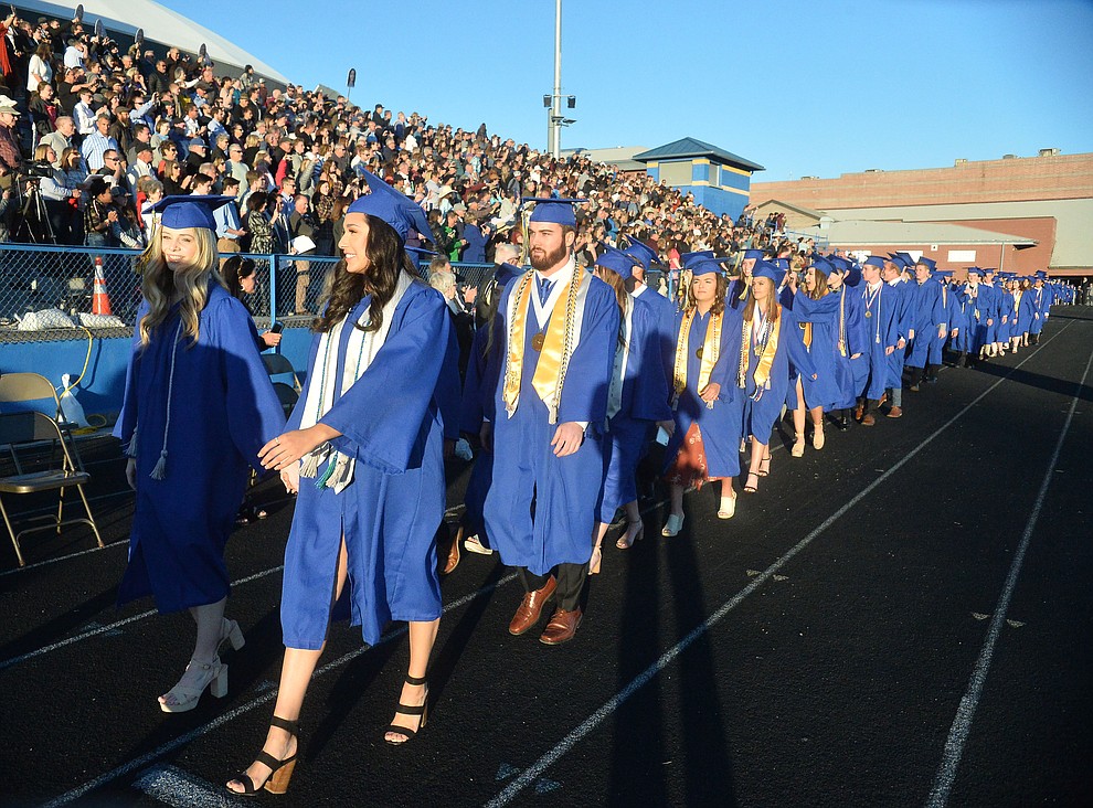 Prescott High School graduated 301 students in a commencement ceremony Friday, May 24 on Bill Shepard Field in Prescott. (Les Stukenberg/Courier)