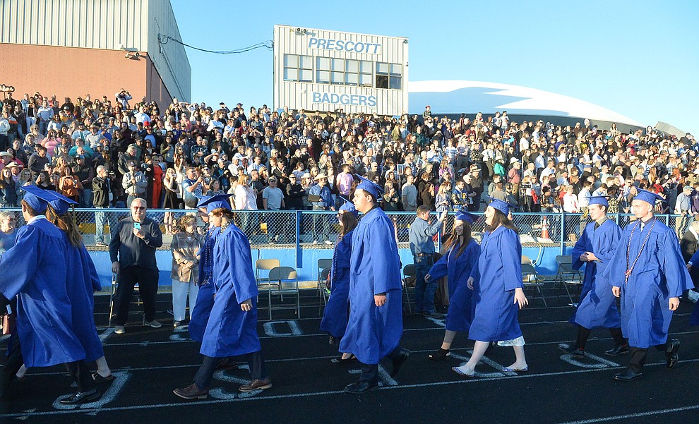Prescott High School graduated 301 students in a commencement ceremony Friday, May 24 on Bill Shepard Field in Prescott. (Les Stukenberg/Courier)