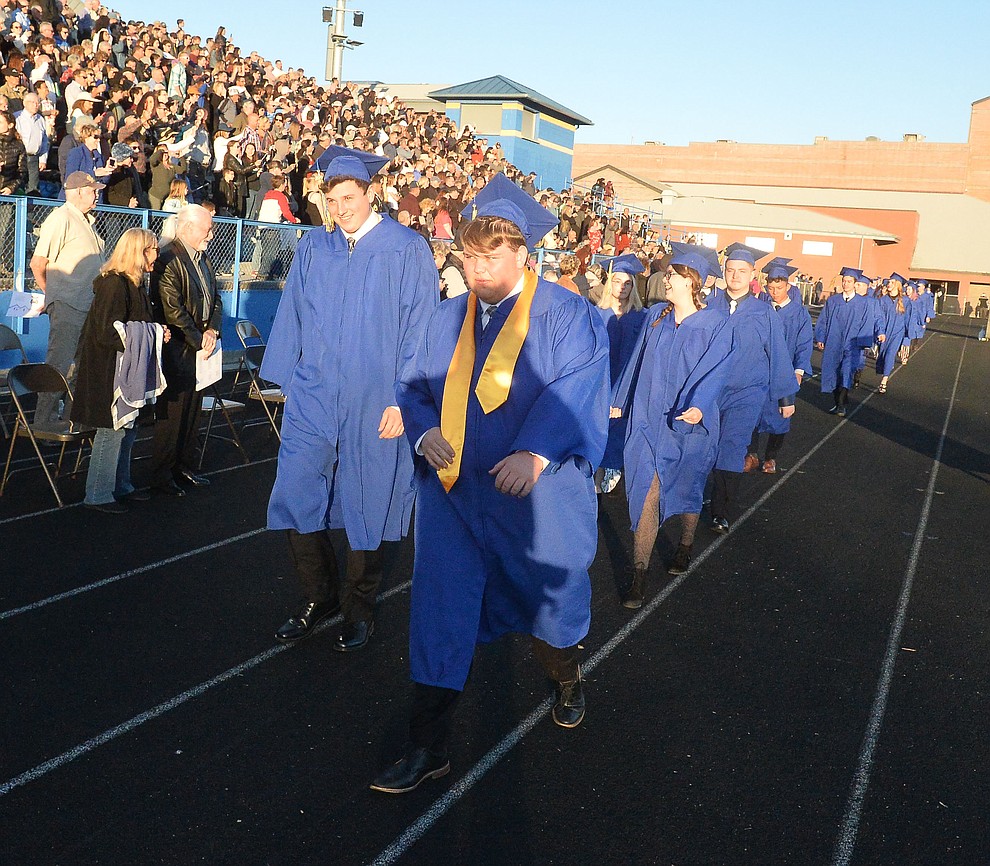Prescott High School graduated 301 students in a commencement ceremony Friday, May 24 on Bill Shepard Field in Prescott. (Les Stukenberg/Courier)