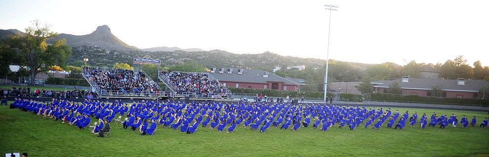 Prescott High School graduated 301 students in a commencement ceremony Friday, May 24 on Bill Shepard Field in Prescott. (Les Stukenberg/Courier)
