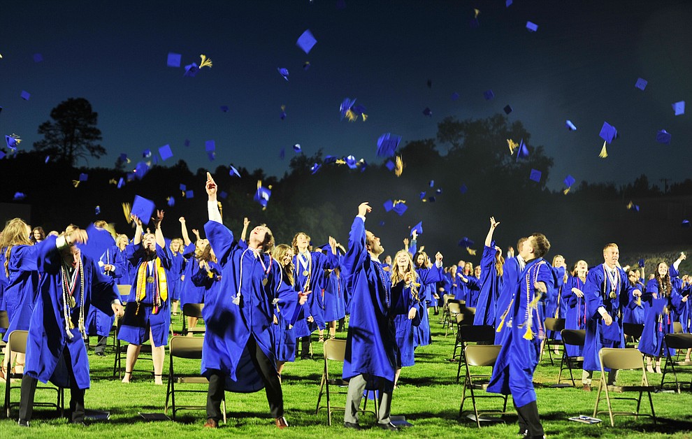 Prescott High School graduated 301 students in a commencement ceremony Friday, May 24 on Bill Shepard Field in Prescott. (Les Stukenberg/Courier)
