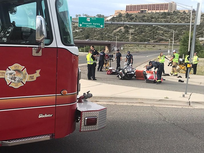 2 injured in motorcycle accident, flown via helicopter to Phoenix hospitals | The Daily Courier