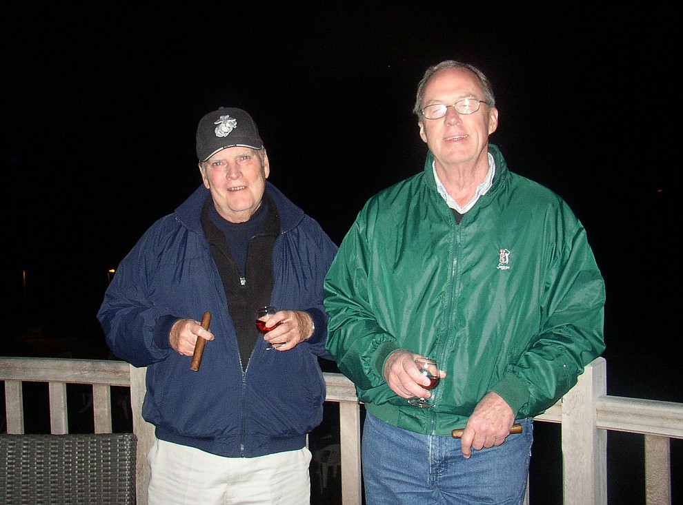 Bill Morrison and Gary Gift during a 2009 tour of the Normandie region of France. (Bill Morrison/Courtesy photo)