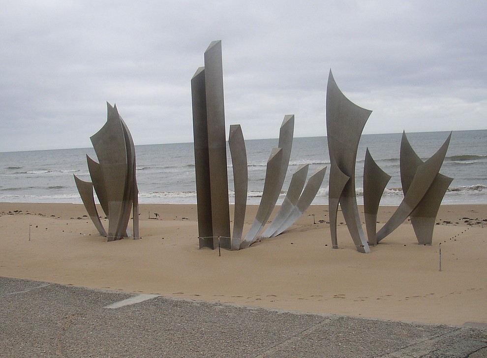 A memorial on Omaha Beach photographed during a 2009 tour of the Normandie region of France. (Bill Morrison/Courtesy photo)