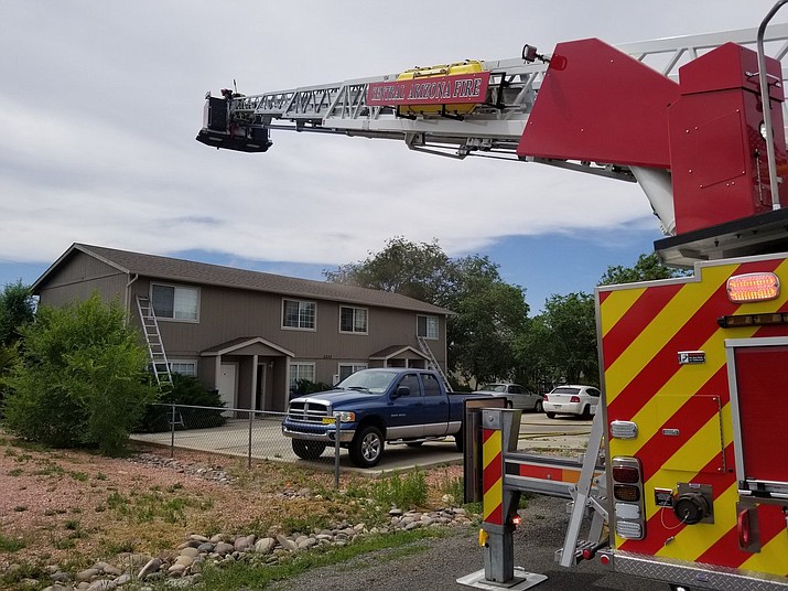 Structure fire closes intersections on Robert Road in Prescott Valley