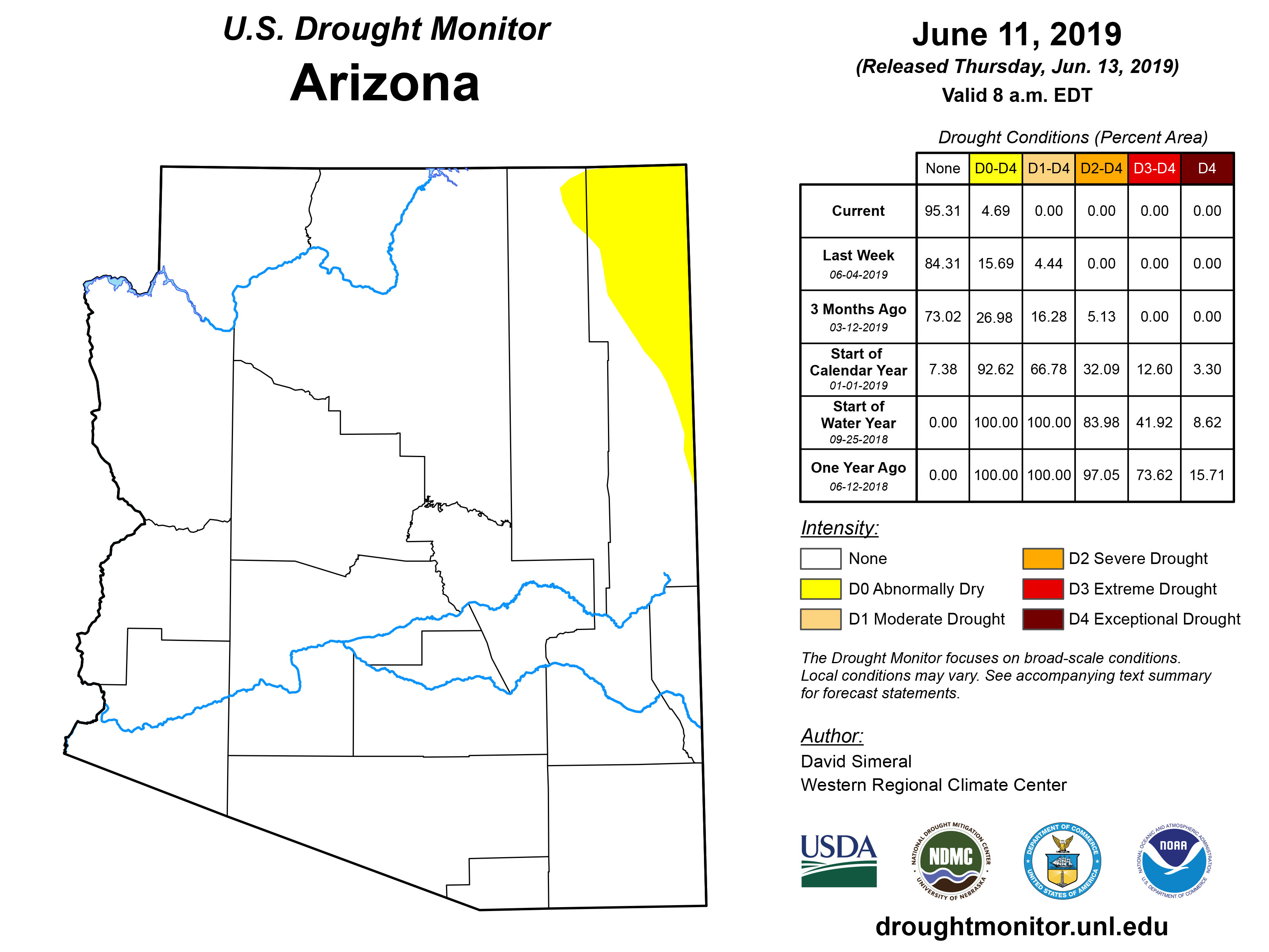 Map shows Arizona free of short-term drought | The Daily Courier ...